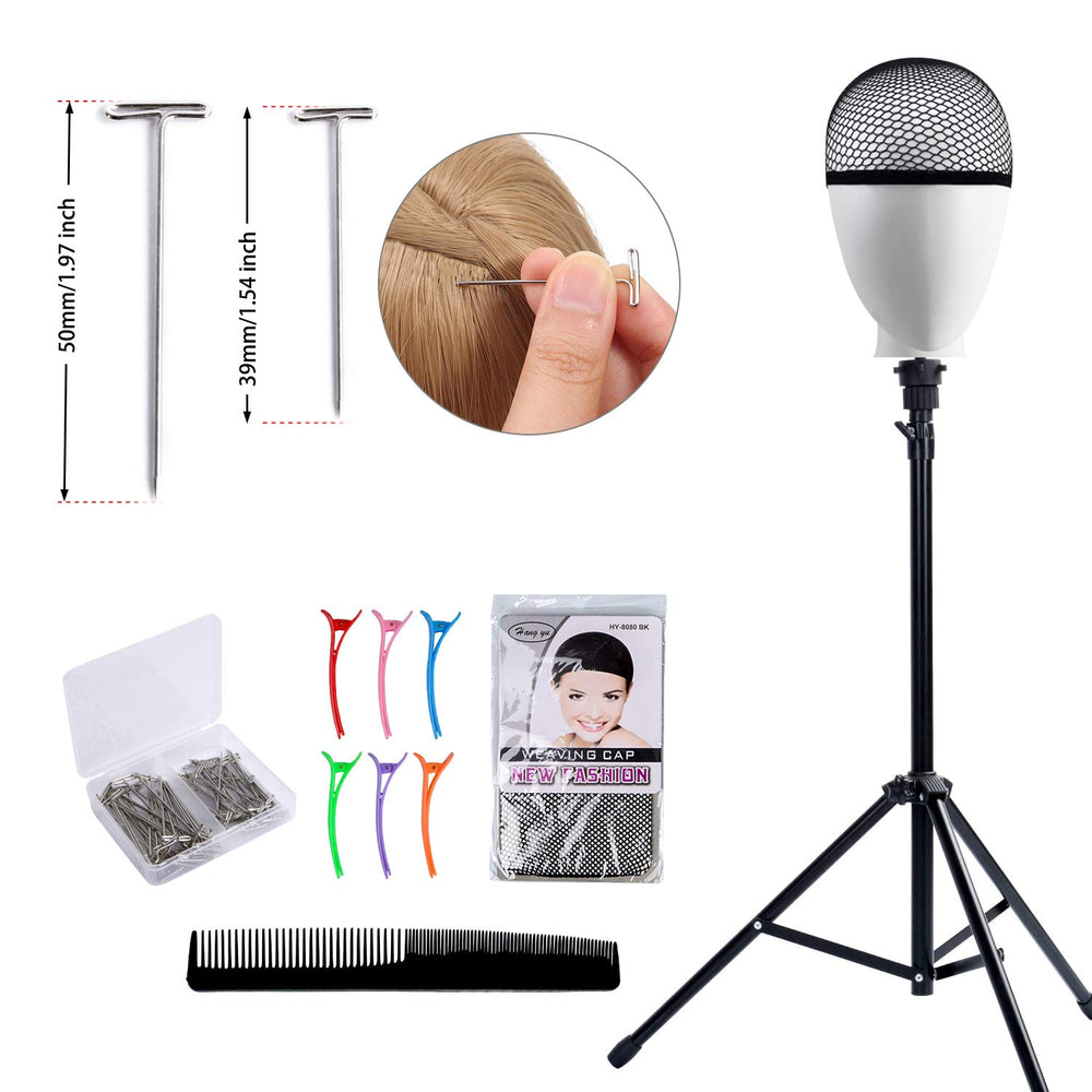 Klvied base superior de 0,8 pulgadas, estabilidad para cabezas de peluca.