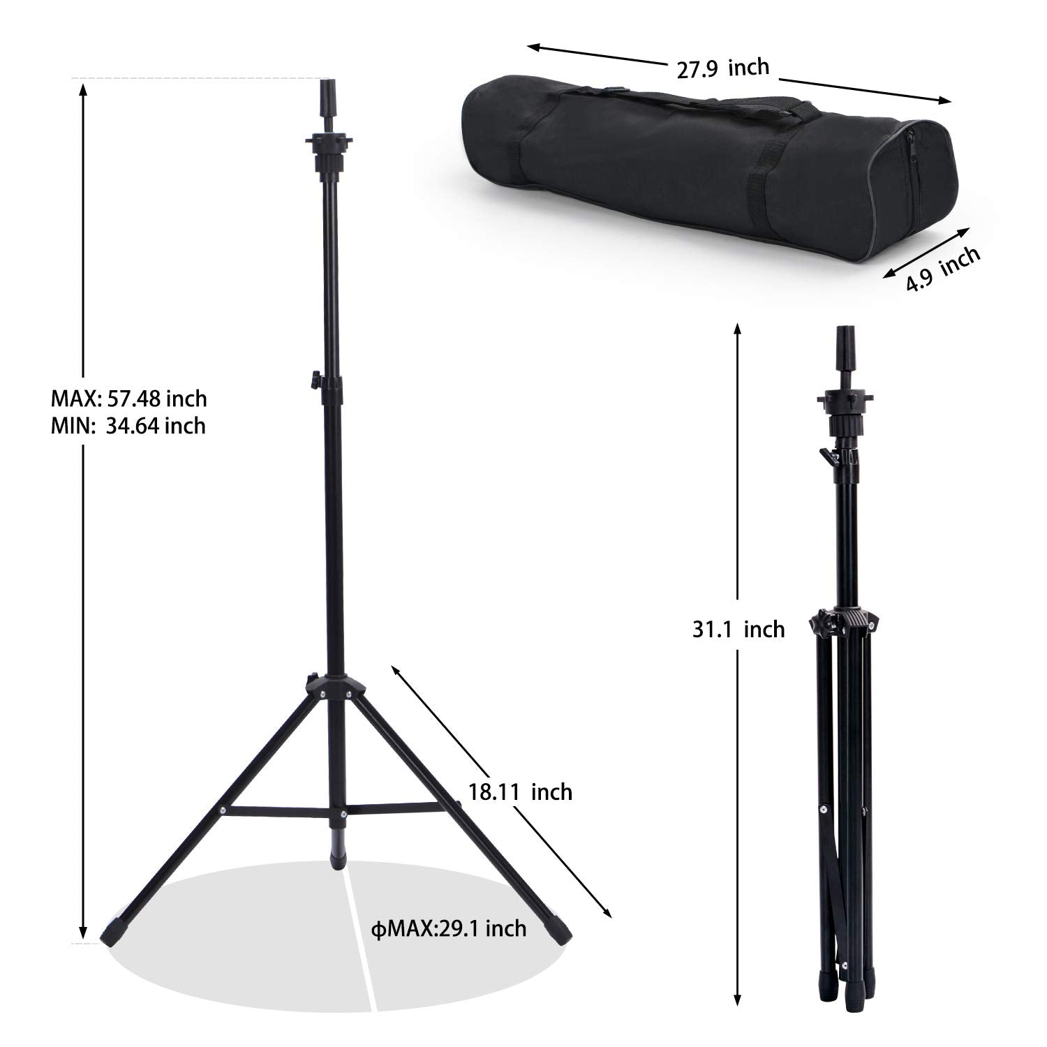 Klvied kit de accesorios, alfileres en T incluidos para montaje.