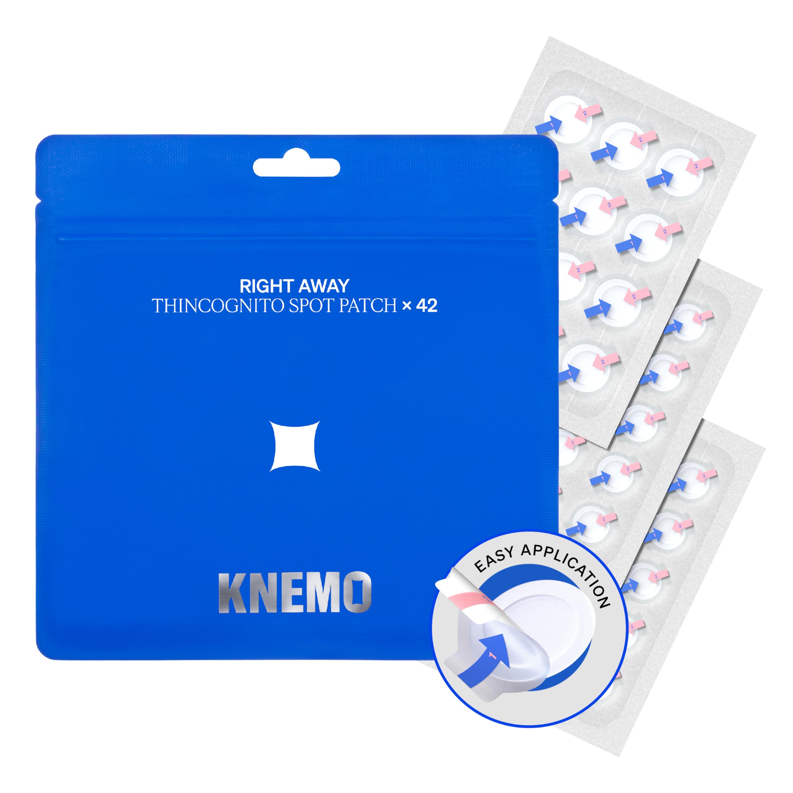 Parche KNEMO para espinilla invisible, discreto y absorbente.