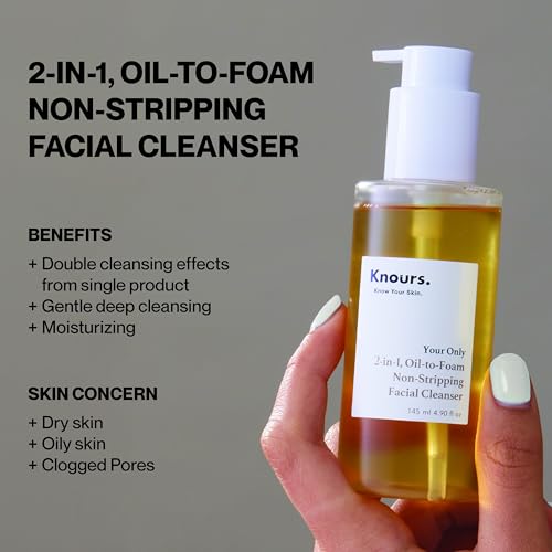 Knours aceite-espuma: textura que se transforma para desmaquillar sin irritar