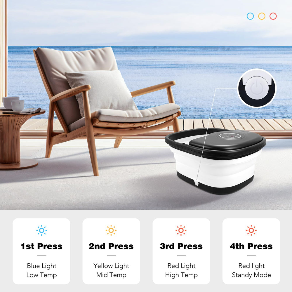 KNQZE spa de pies con temporizador para sesiones personalizadas