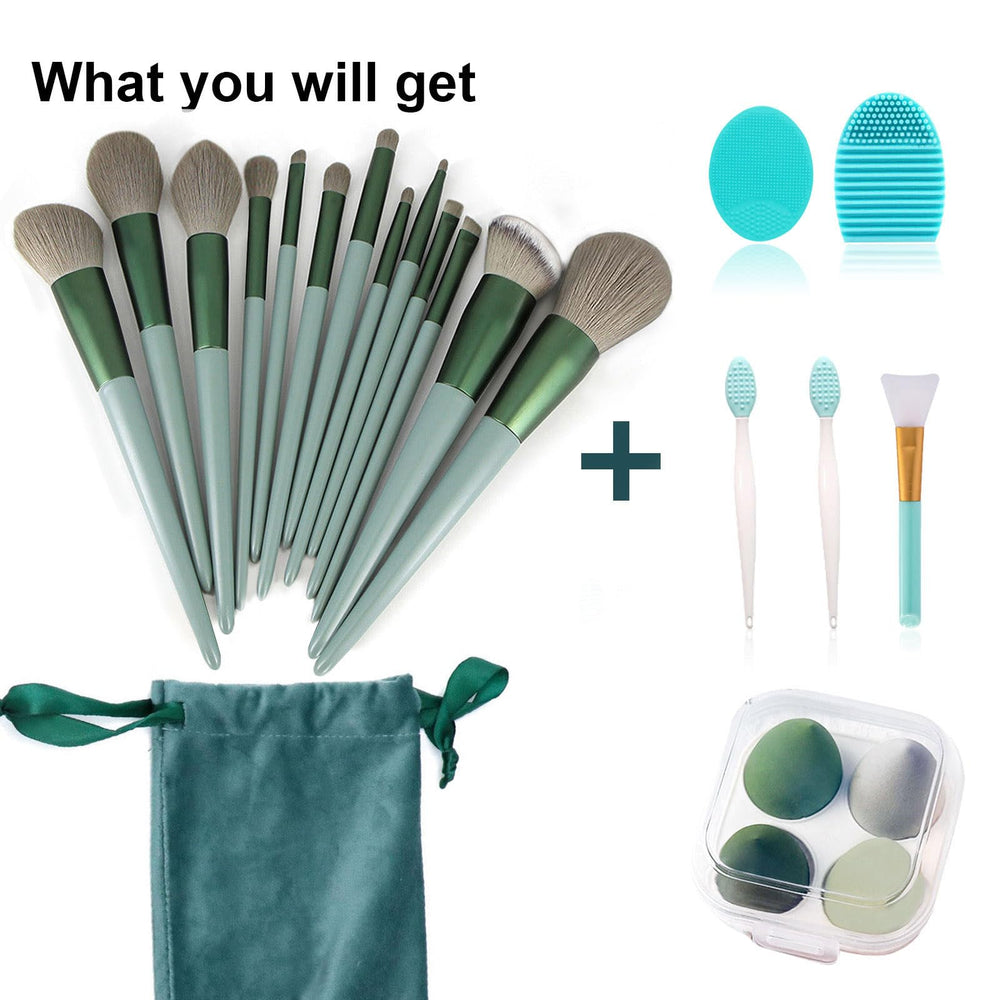 Koccido kit limpieza con esponja y cepillo para cuidar las brochas.