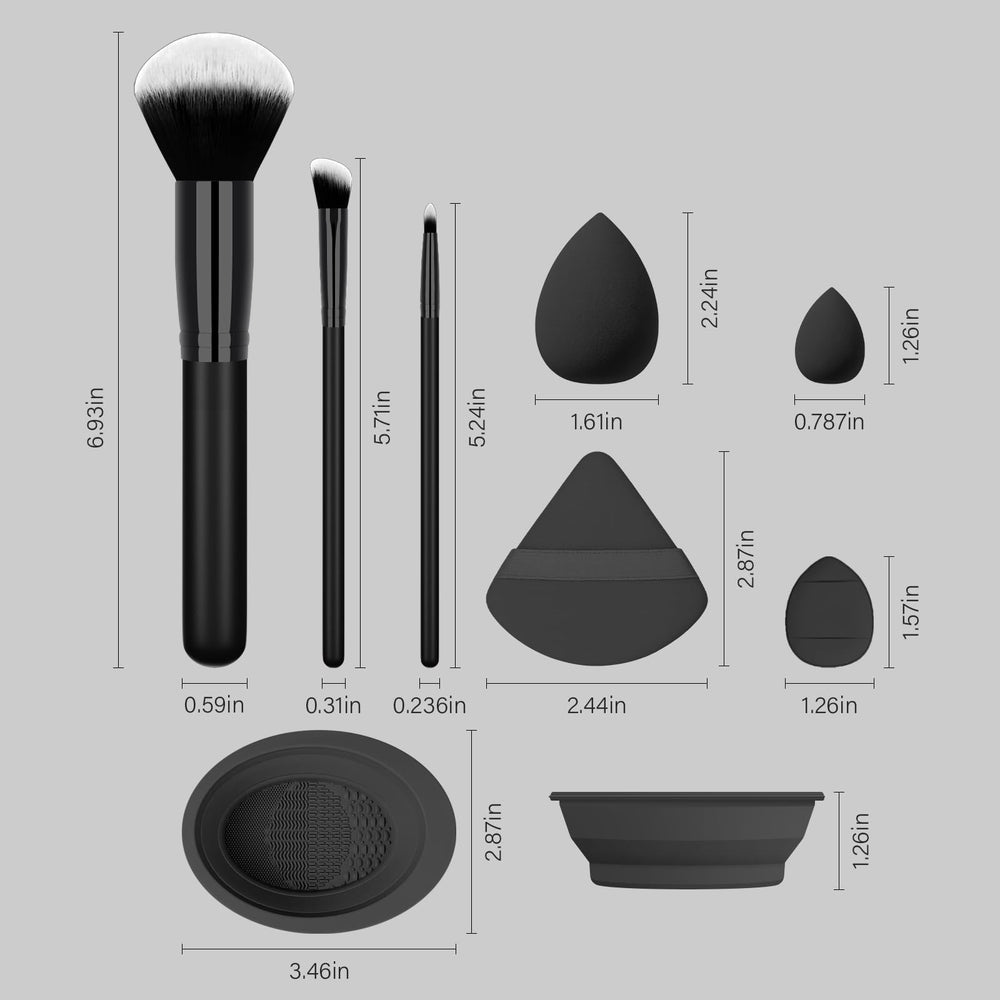 Pinceles para ojos Koccido para sombras definidas.