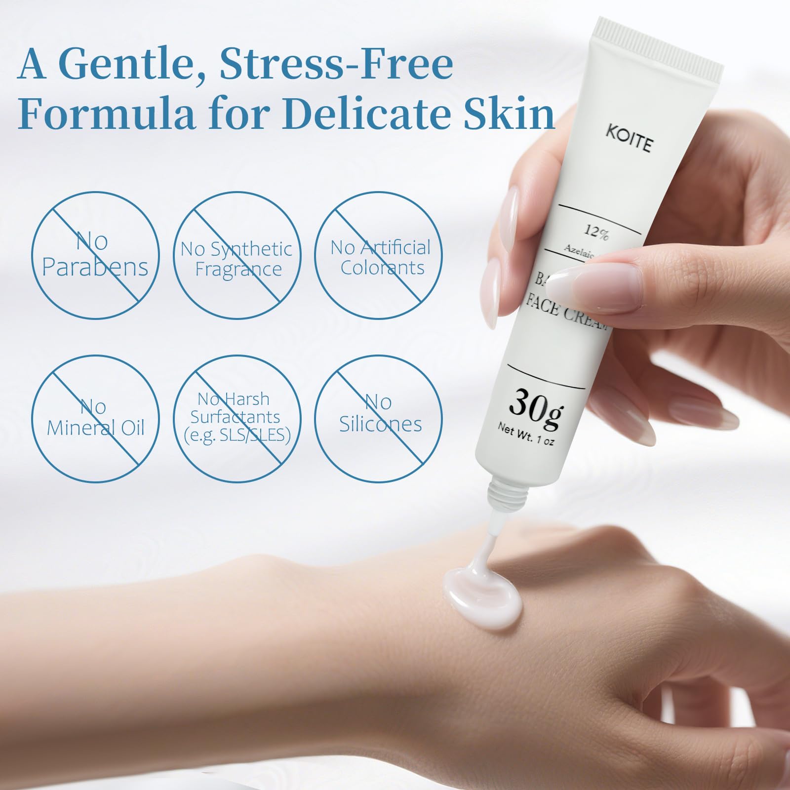 Koite envase compacto de crema, ideal para uso diario.