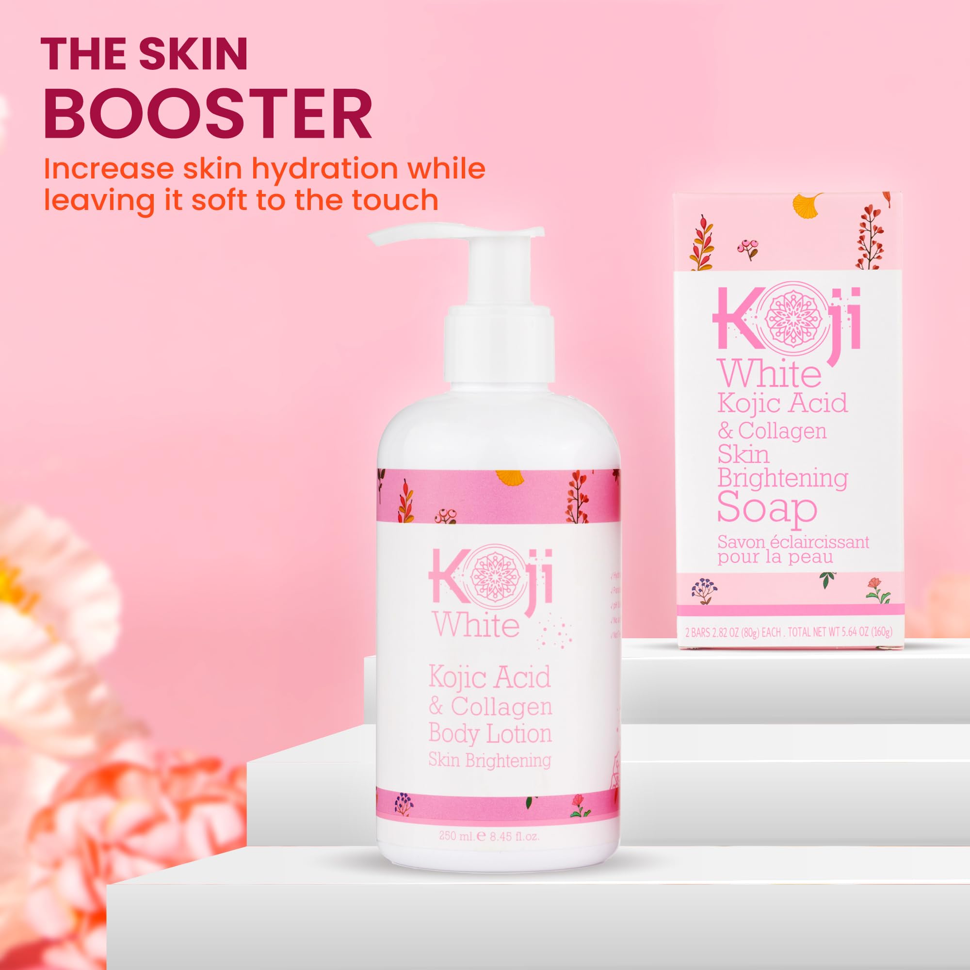 Koji White crema brillo natural: piel con aspecto saludable y luminoso.