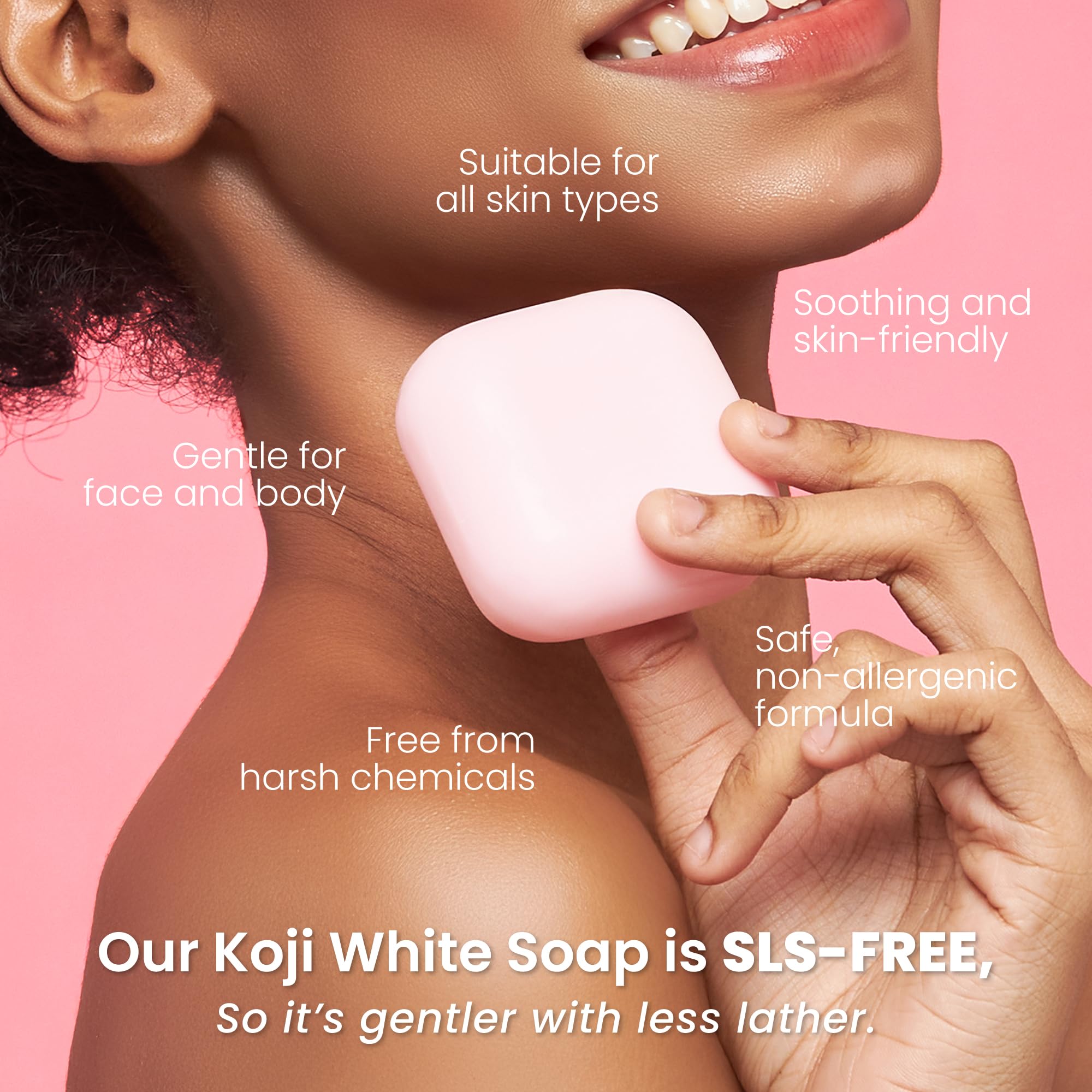 Koji White envase ecológico y práctico para uso diario.