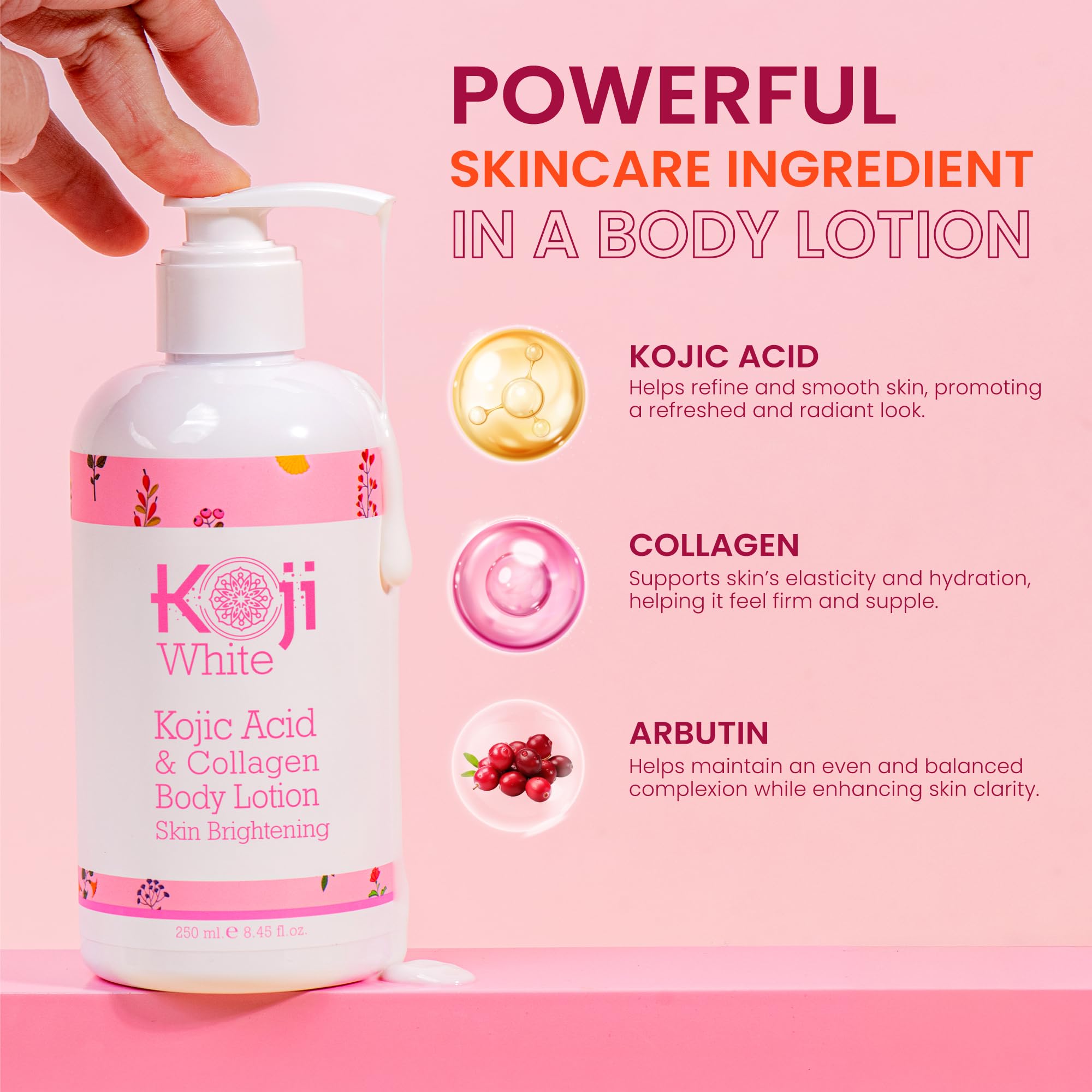 Koji White textura cremosa: aplicación suave en todo el cuerpo.