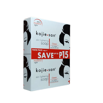 Barra de 135 g Kojie San con sello, formato destacado para uso prolongado.