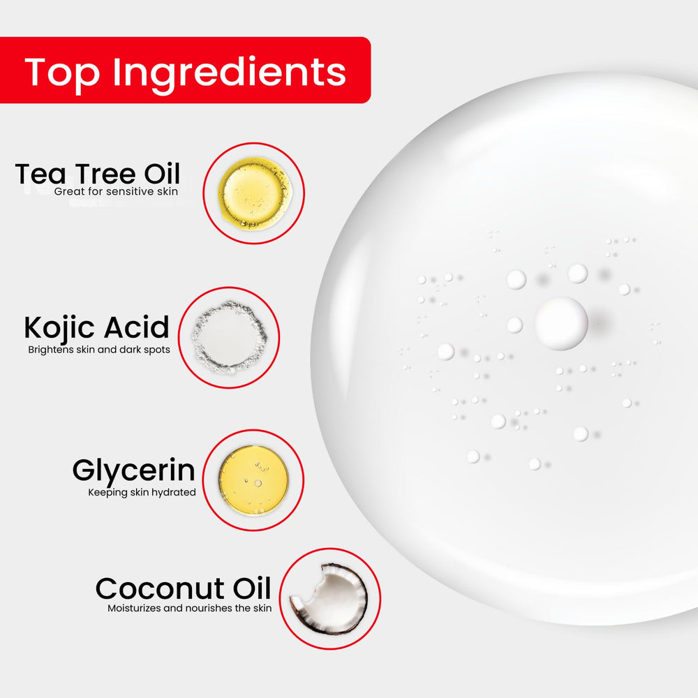 Kojie San coconut and tea tree oil bar for refreshing cleanse