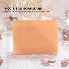 Jabón Kojie San Original, barra visible y compacta para uso diario en rostro y cuerpo.