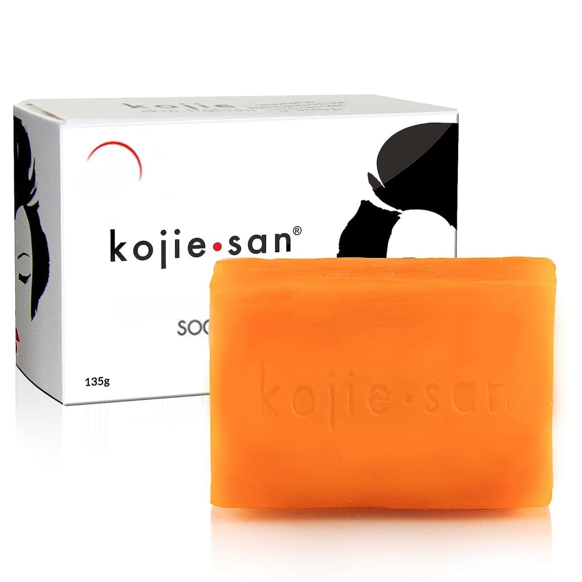 Jabón Kojie San original en empaque para cuidado diario de la piel.