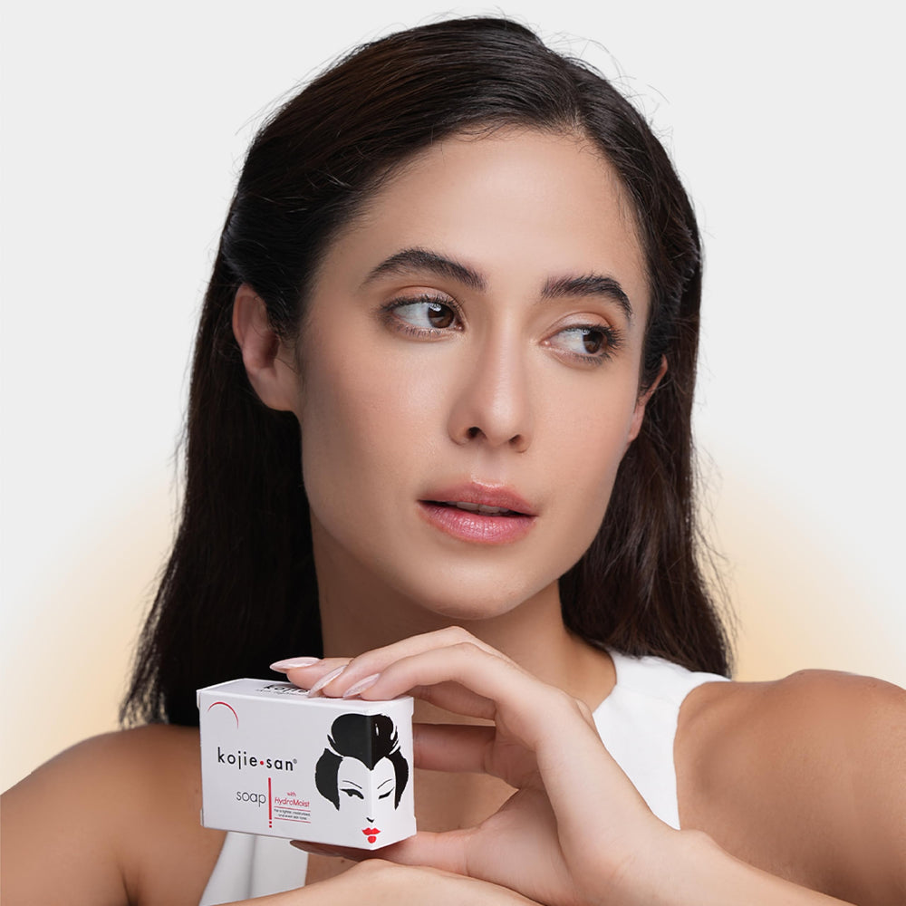Kojie San original soap for face and body use in daily routine.