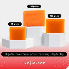 Kojie San original soap lather closeup highlighting creamy cleansing for smoother skin.