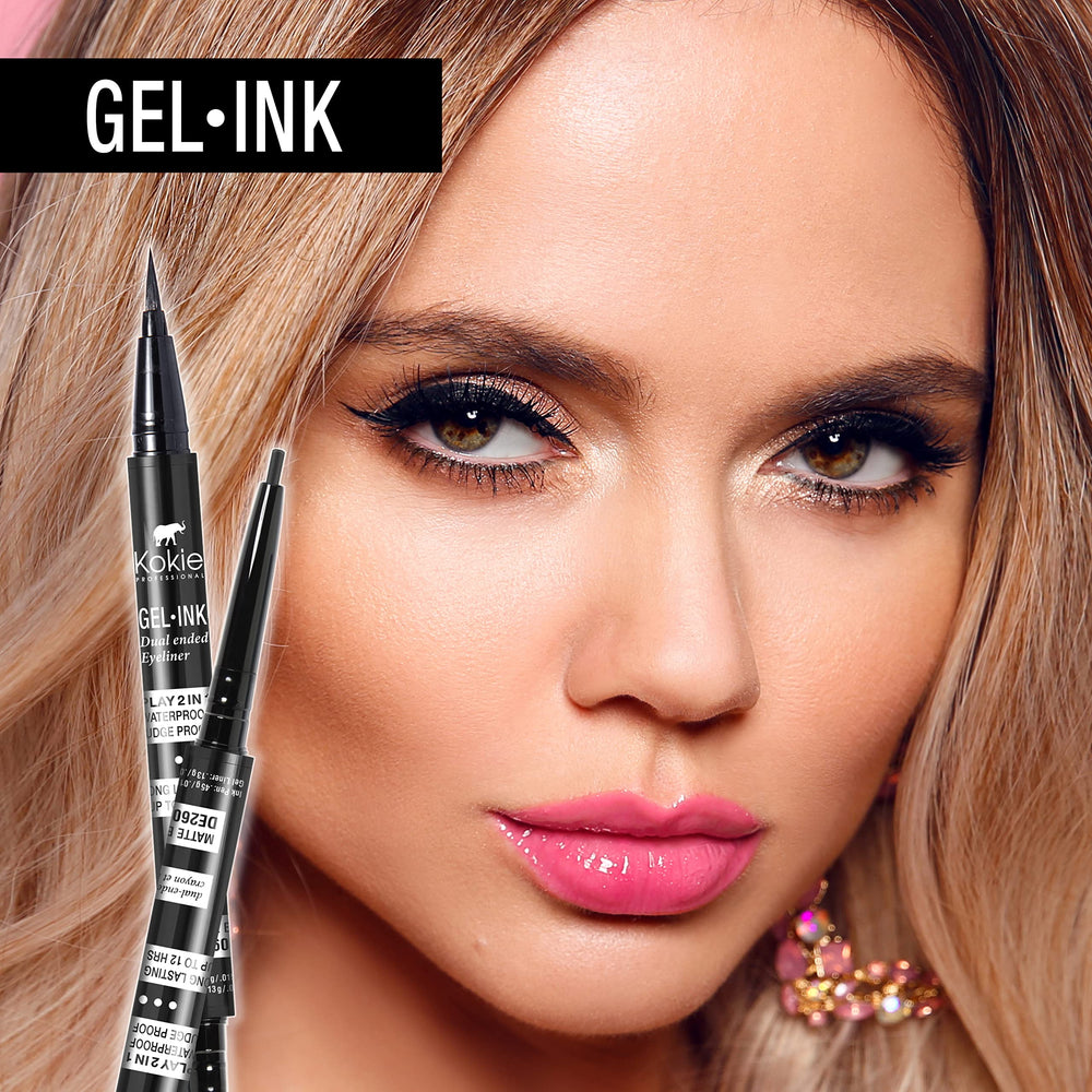 Delineador Kokie de gel, libre de crueldad y apto para veganos.