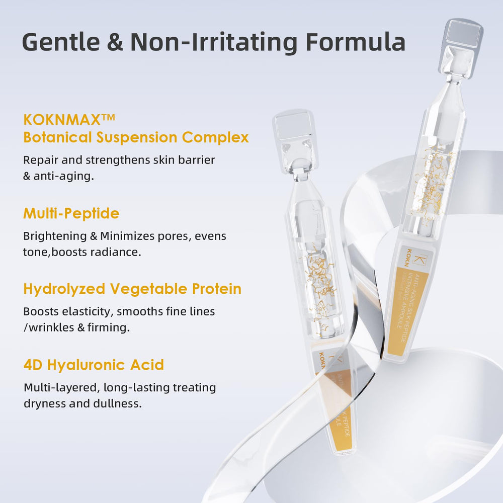 Ingredientes activos de la Ampolla KOKN con péptidos y colágeno