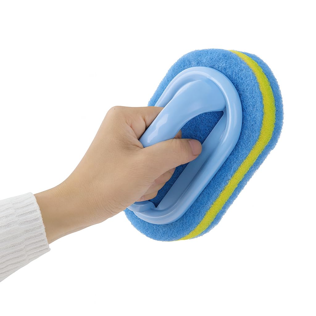 KOKSI cepillo limpiador con mango ergonómico para baño y cocina.