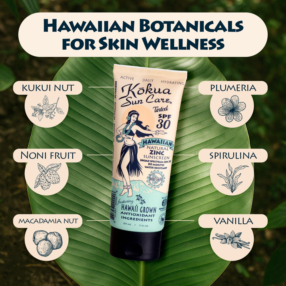 Kokua Sun Care teinte légère – fini naturel pour tout teint.