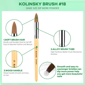Extensiones de uñas acrílicas Kolqkee para acabado profesional