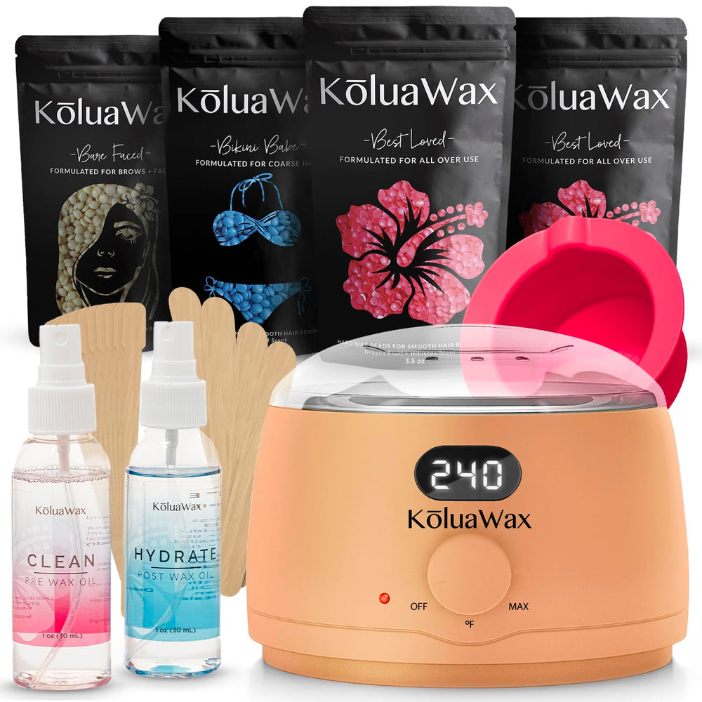 KoluaWax calentador digital para sesiones seguras en casa.