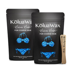 KoluaWax cera dura para rostro, enfoque en grano, resultado suave