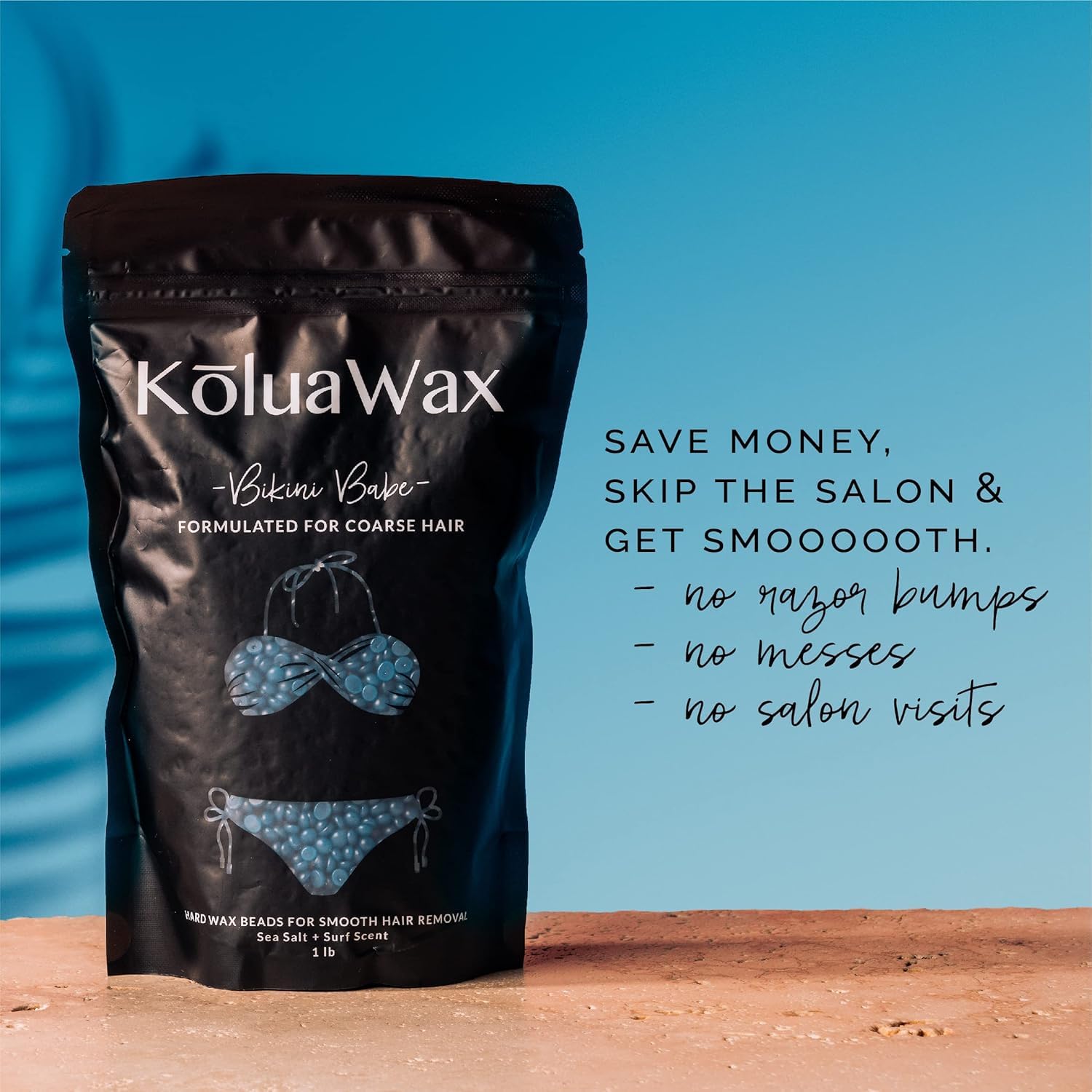 KoluaWax cera dura kit incluido, enfoque aplicadores grandes, sesión rápida