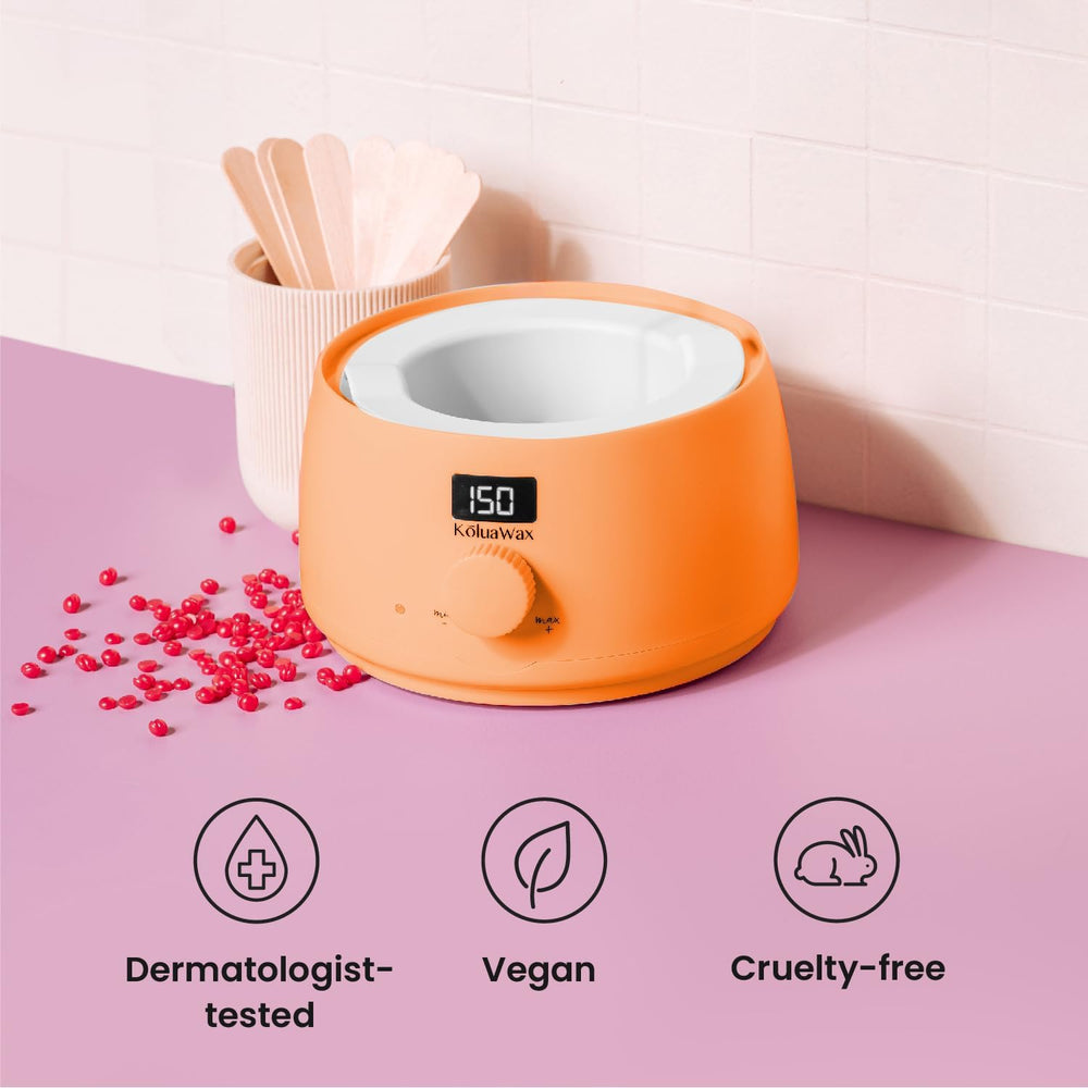 KoluaWax taza de silicona desmontable facilita la limpieza rápida.