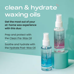 KoluaWax aceite post-cera hidratante, ayuda a hidratar y eliminar residuos de cera.