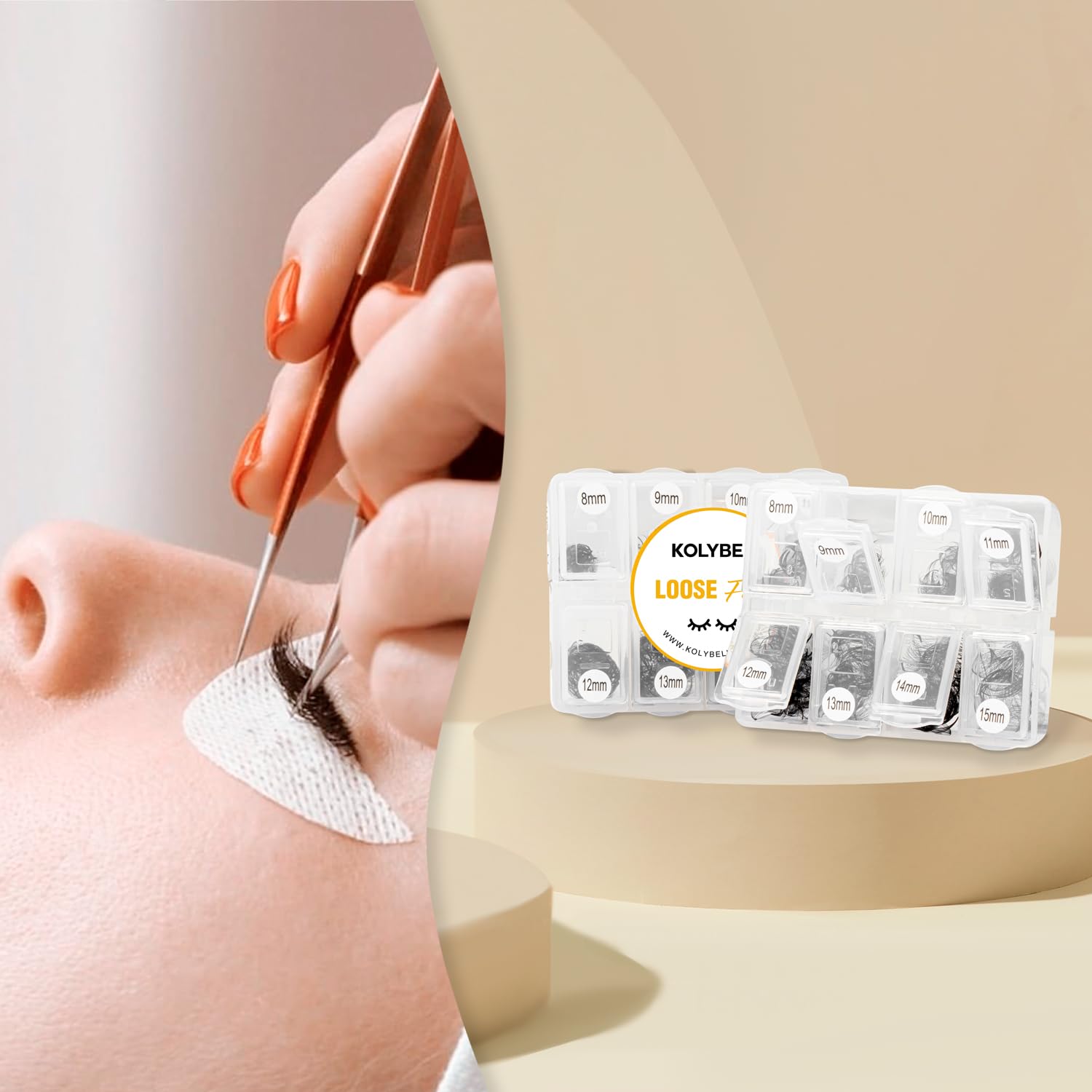 kolybel abanicos prefabricados volumen con rizo duradero