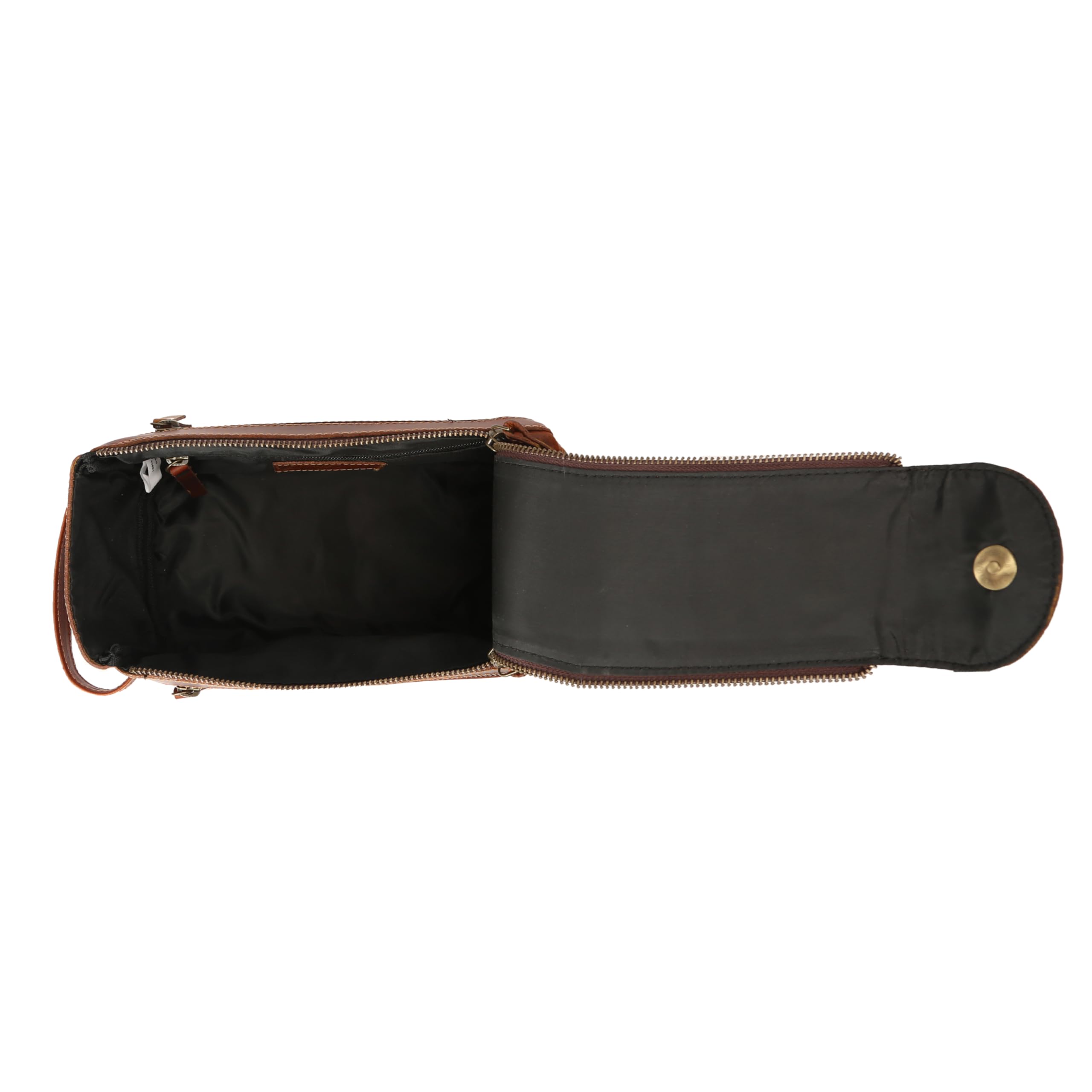 KomalC bolsa con bolsillo exterior de cremallera para objetos pequeños