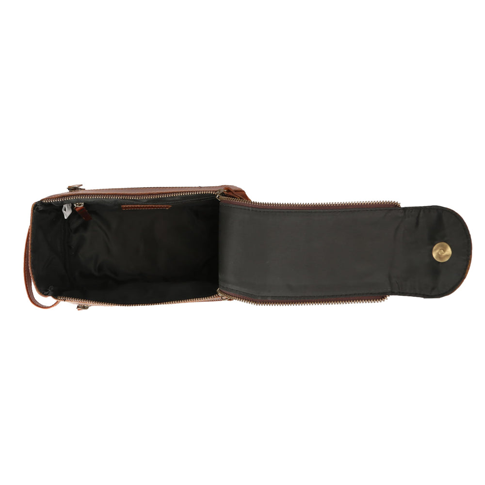 KomalC bolsa con bolsillo exterior de cremallera para objetos pequeños