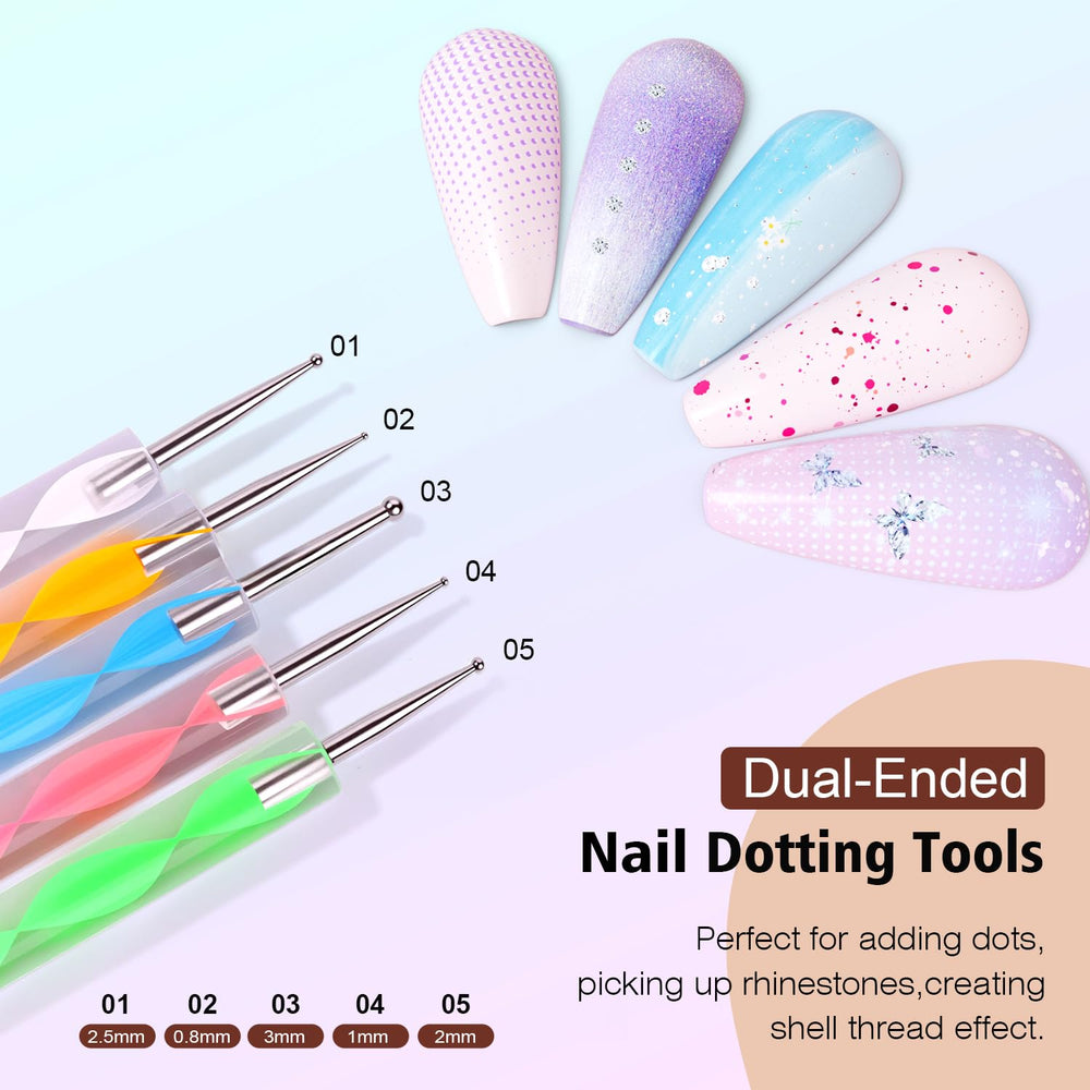 Bases Aurora Komall para uñas prensadas, fijan y muestran diseños.