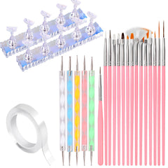 Kit Komall de pinceles para arte de uñas, ideal para detalles y gel.