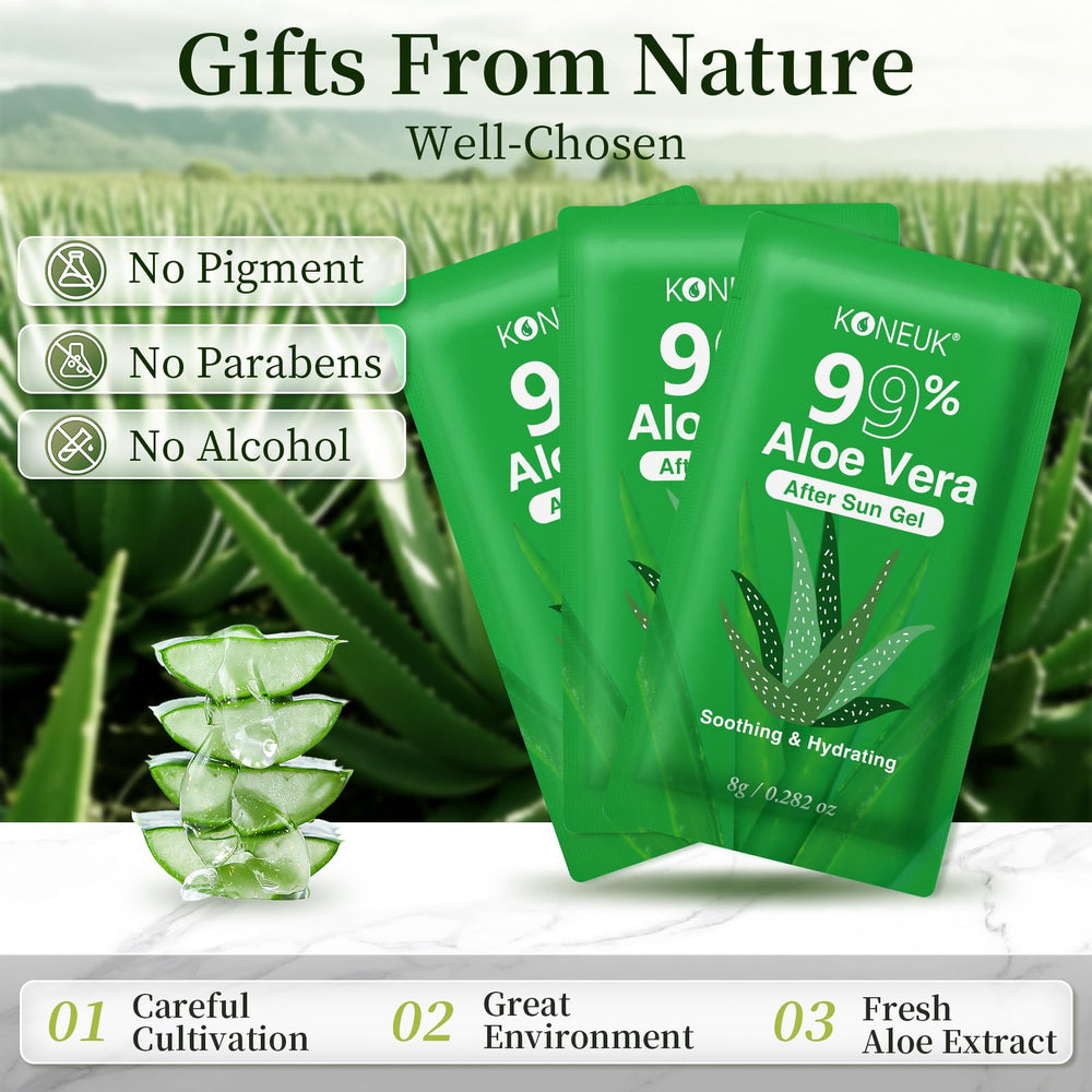 KONEUK gel de aloe vera para cara, cabello y cuerpo, absorción rápida