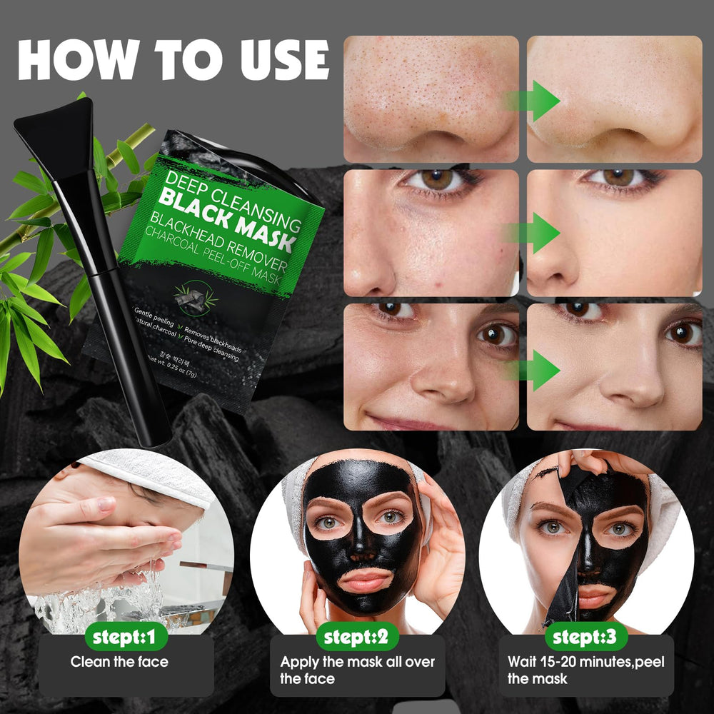 KONEUK carbón activado, mascarilla facial para piel limpia y fresca.