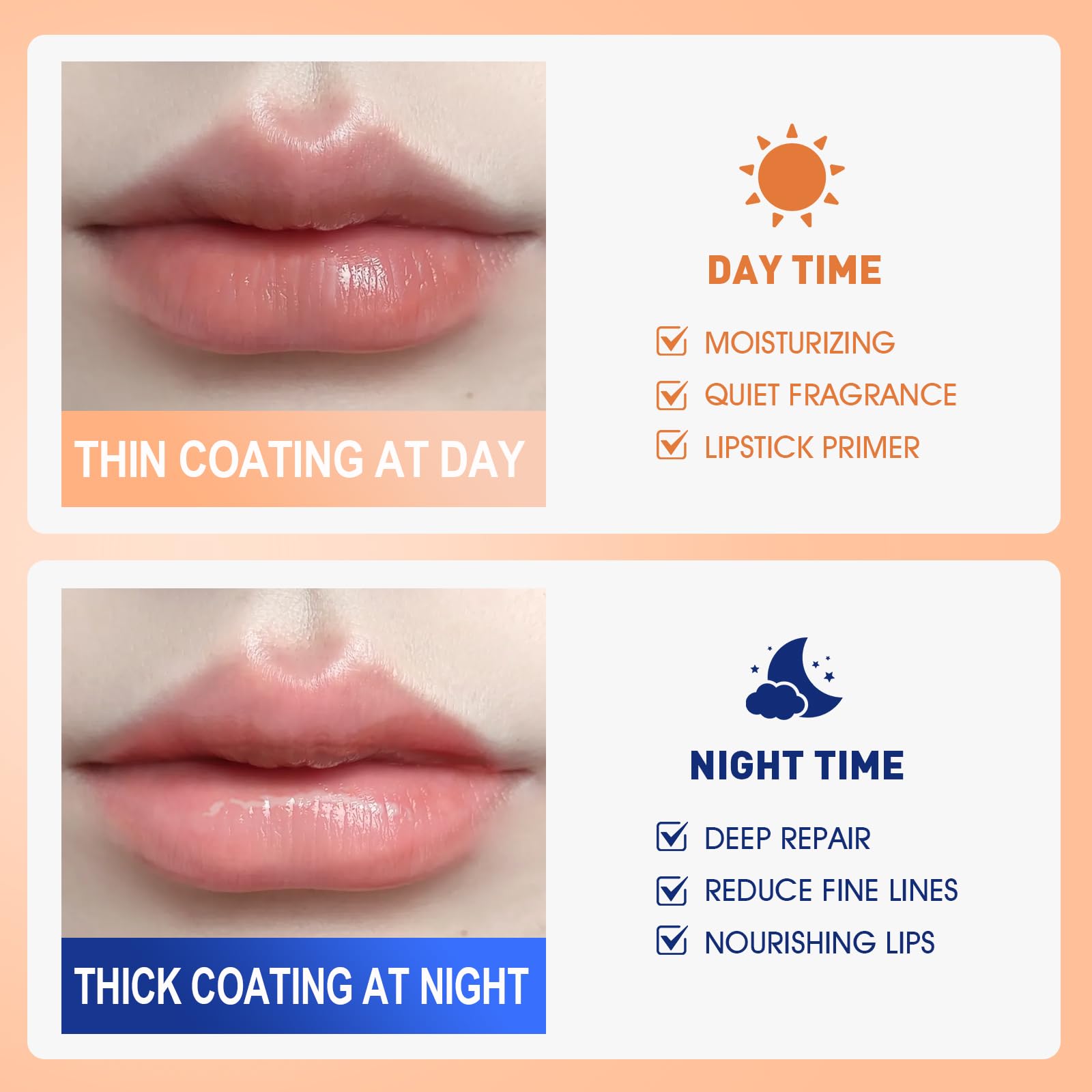 KONEUK frascos de 8 g para cuidado nocturno de labios