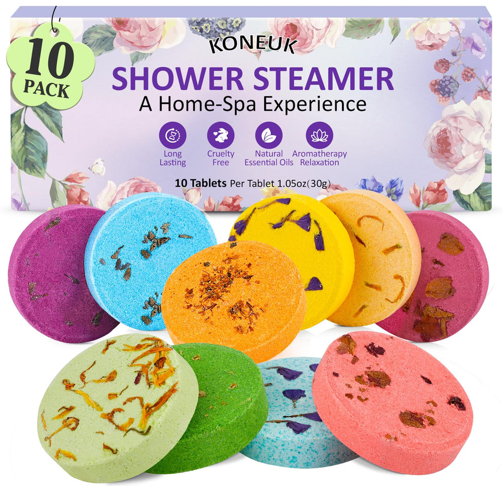 KONEUK set de 10 bombas de ducha: experiencia spa en casa para relajación diaria