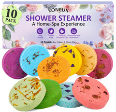 KONEUK set de 10 bombas de ducha: experiencia spa en casa para relajación diaria