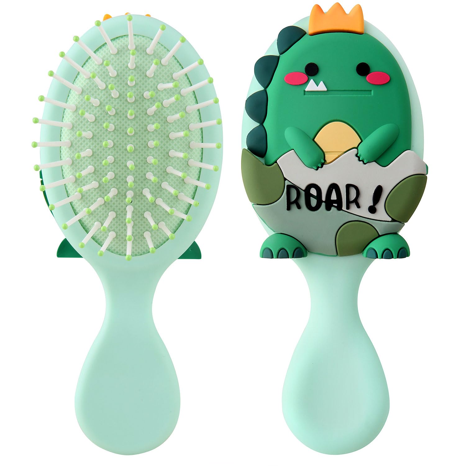 Cepillo KongJuntzd mini infantil con dinosaurio 3D para peinar rápido y divertido