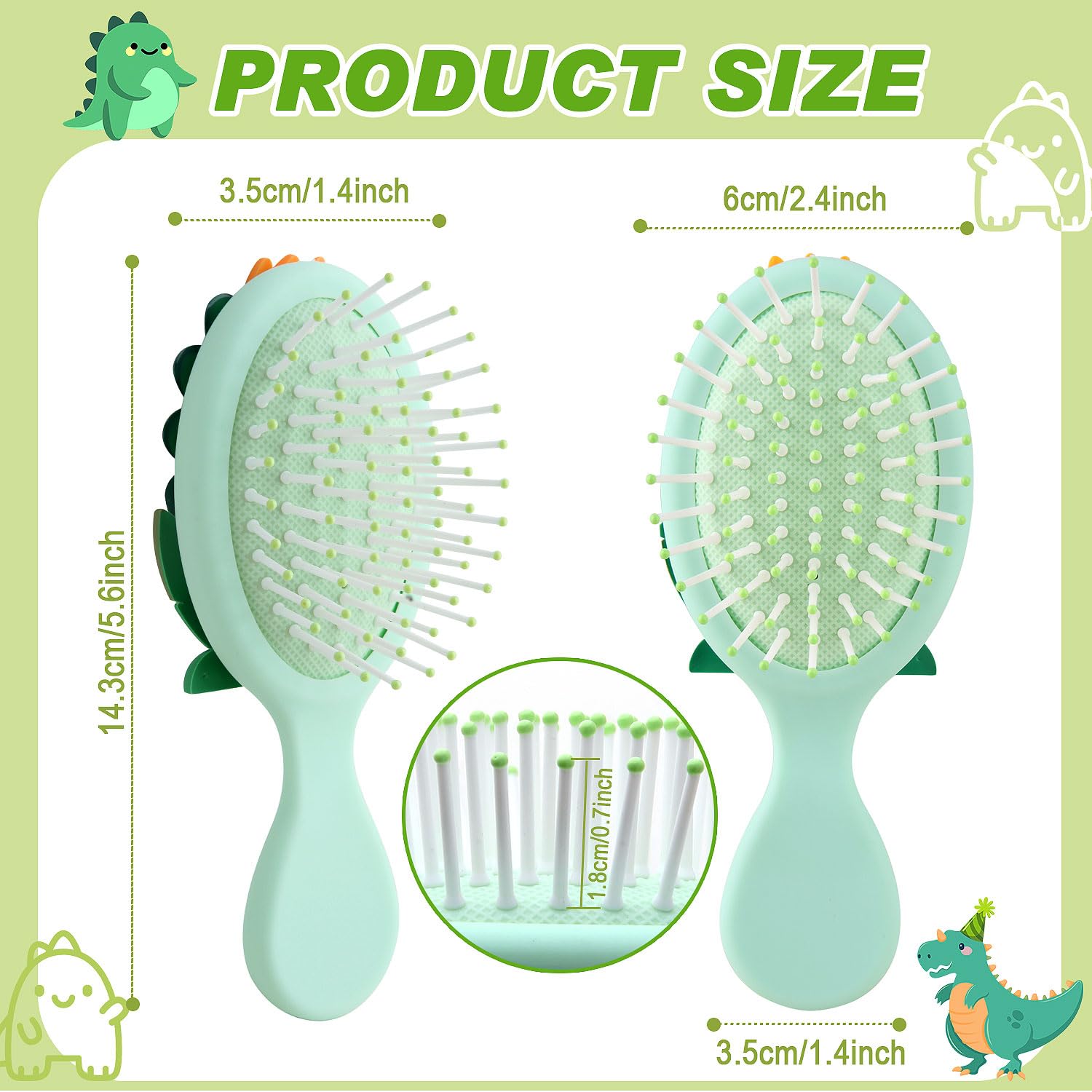 Cepillo KongJuntzd de silicona suave para cabello infantil cómodo y desenredado