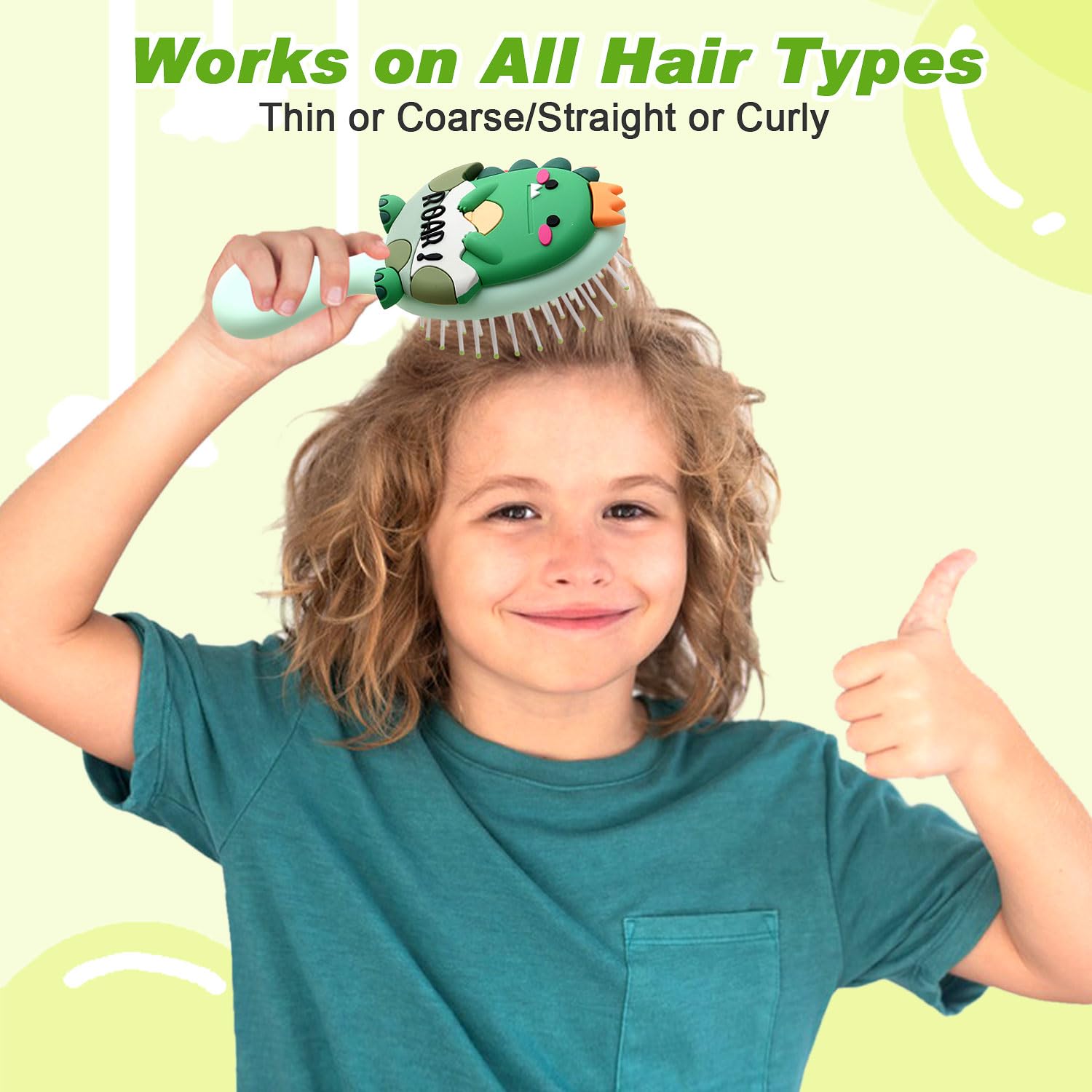 Uso en húmedo o seco con KongJuntzd para cabello delicado