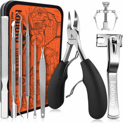 Konovo kit herramientas uñas encarnadas 9 pcs: experiencia completa para el cuidado en casa