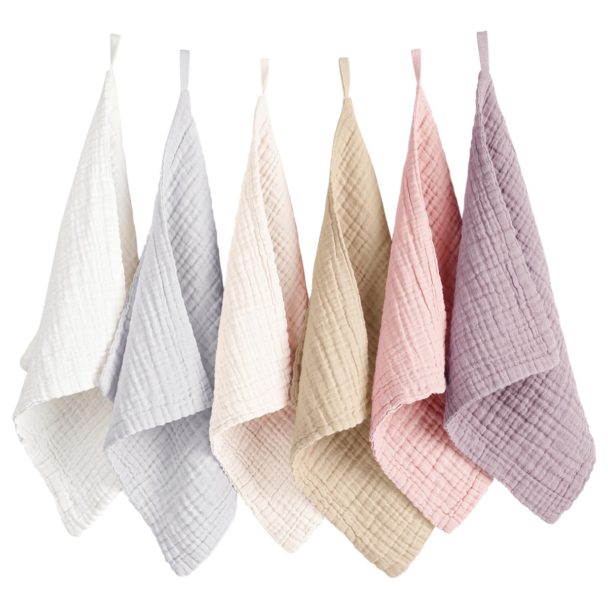 Konssy muselina lavado facial 11x11, suave y absorbente para piel sensible.