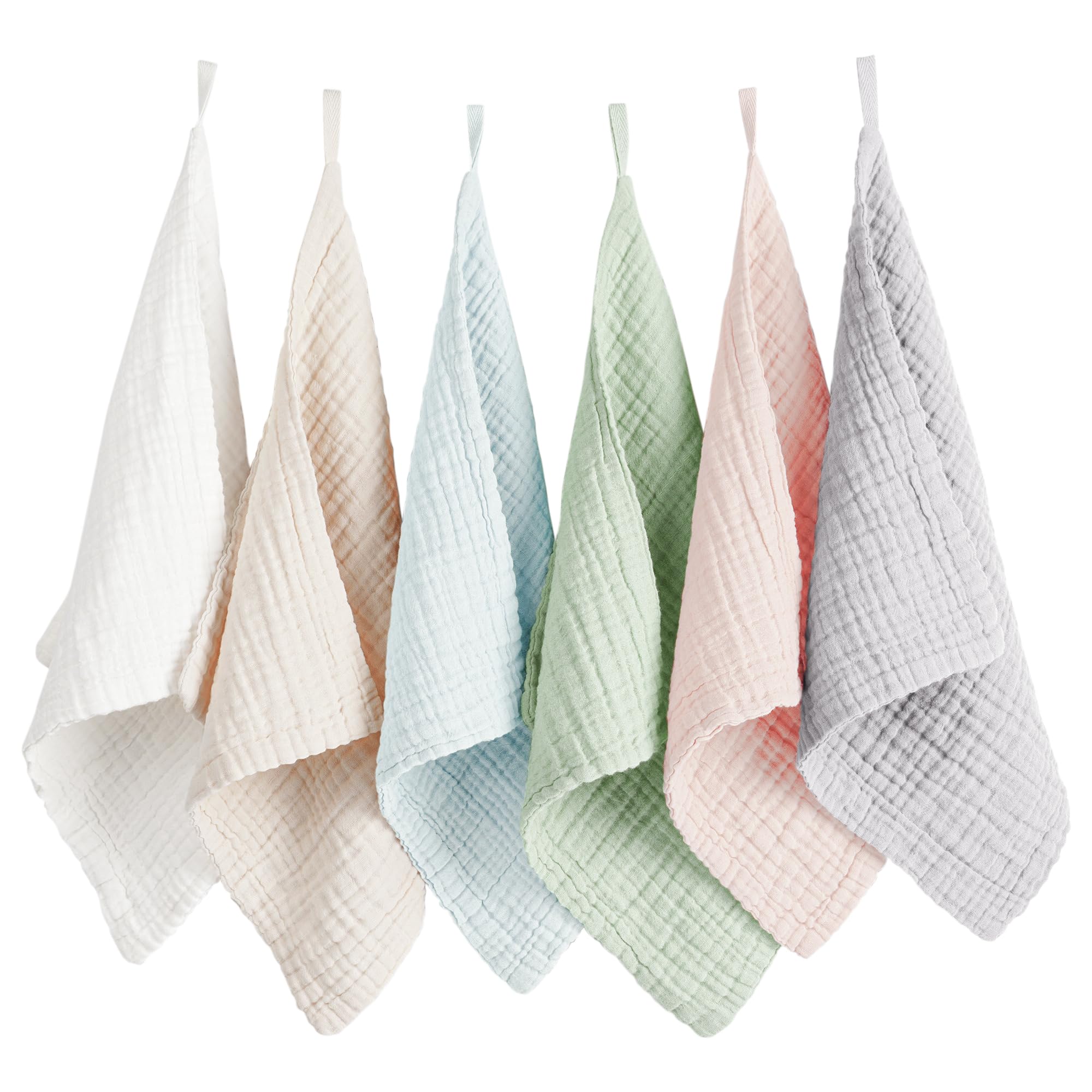 Konssy toallas faciales de muselina absorbentes para limpieza suave