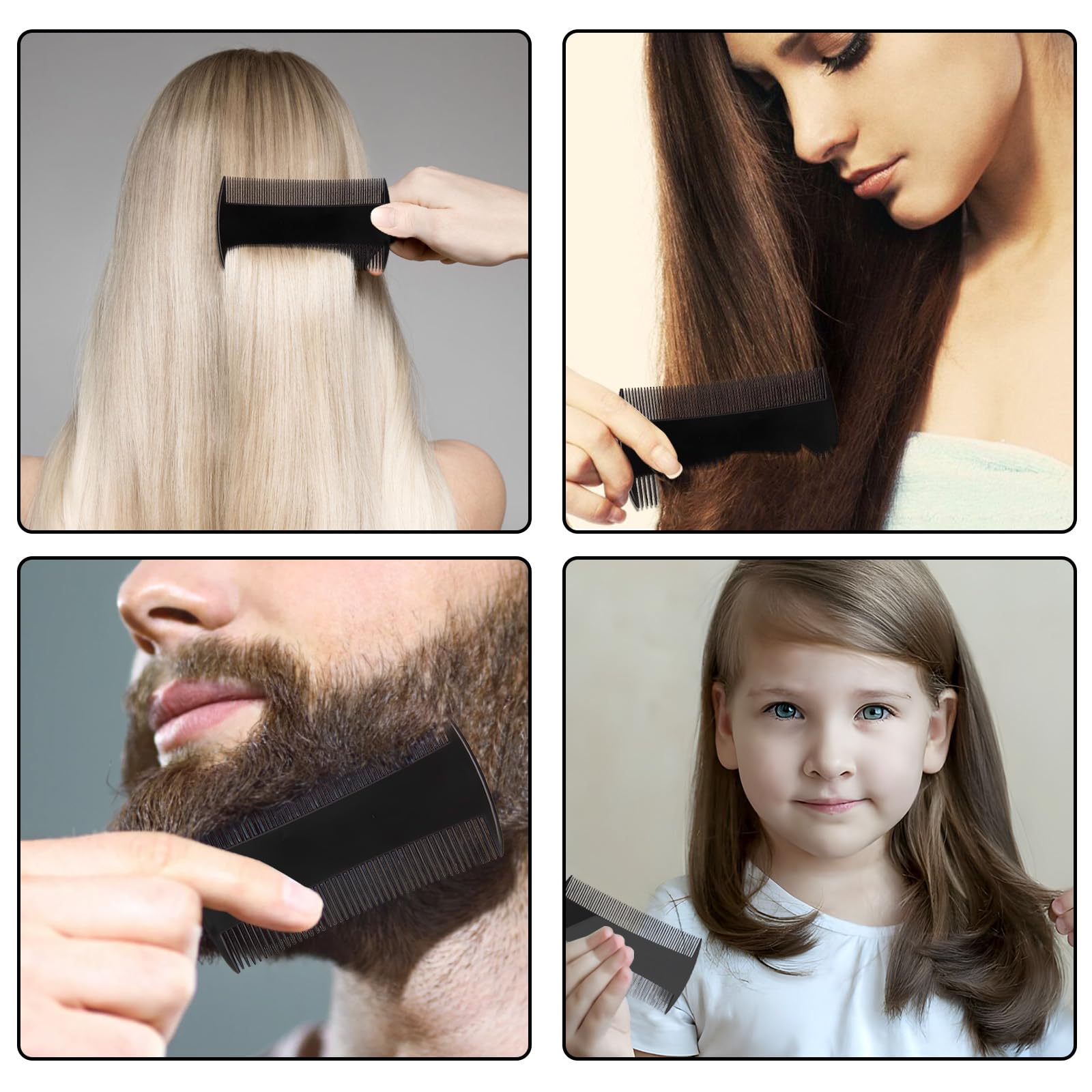 Peine Kootinn uso diario para cabello, barba y bigote en cualquier lugar.