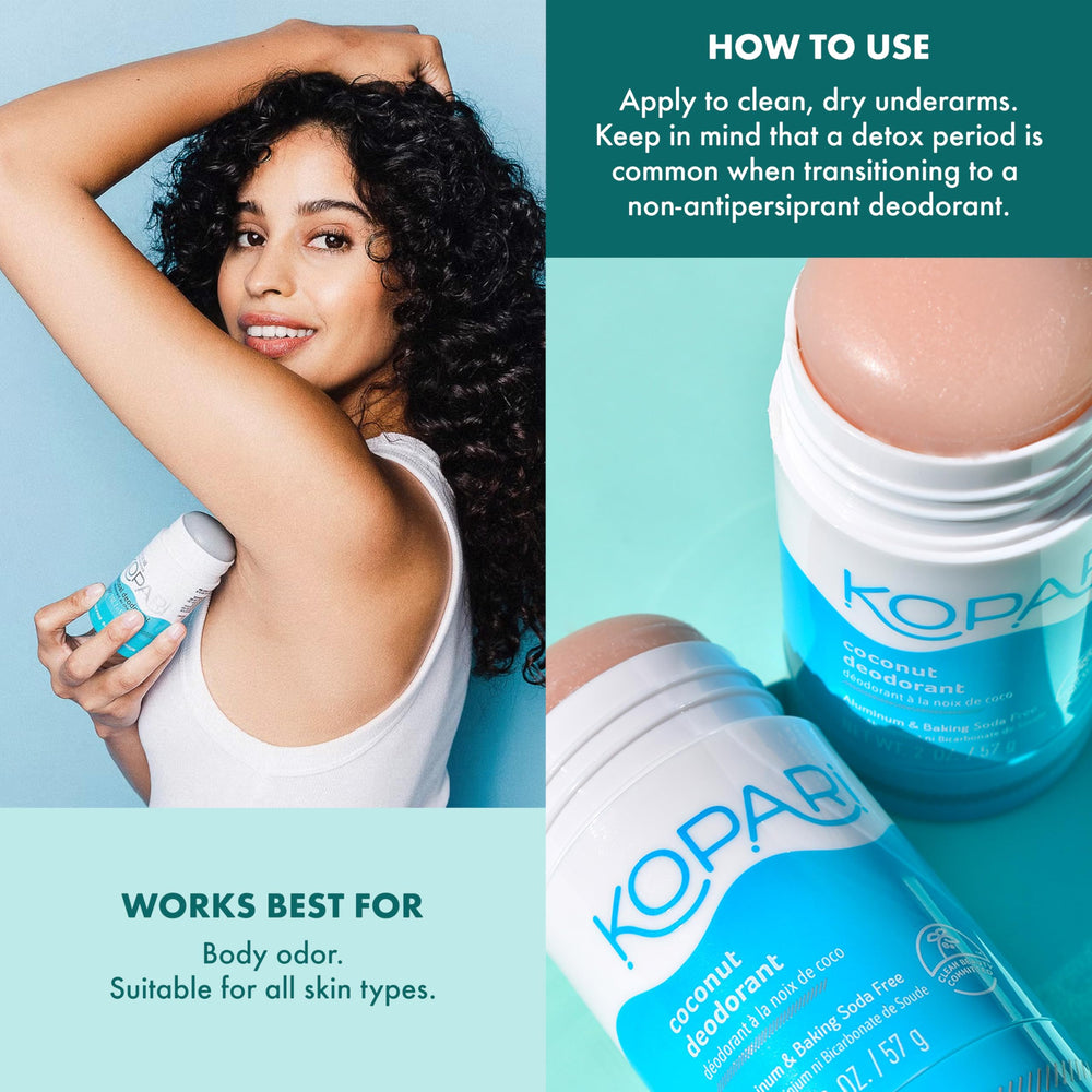 Kopari Déodorant Coco Original, utilisation quotidienne sans agressivité.