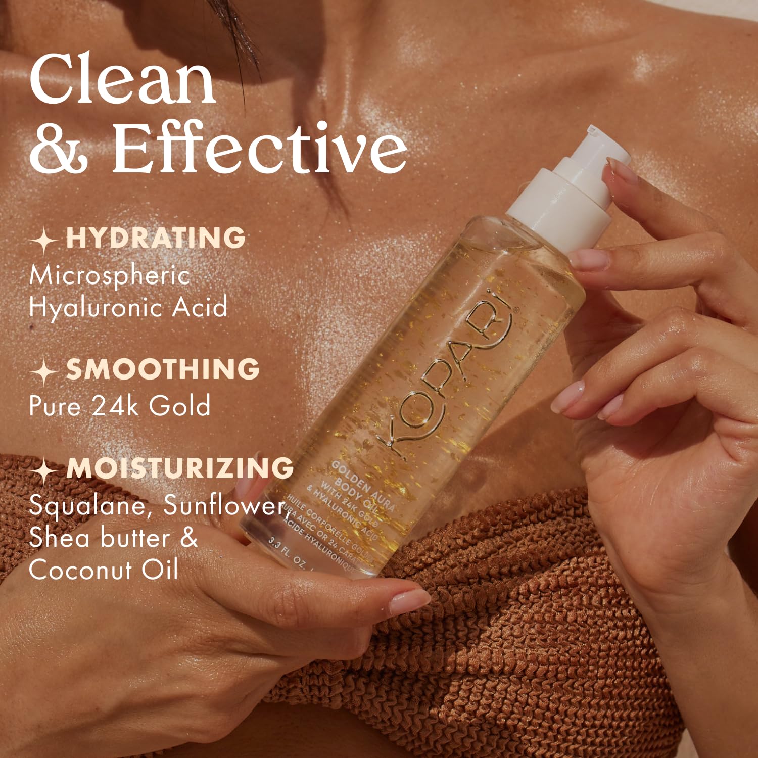 Kopari Golden Aura Aroma Vainilla Tostada: experiencia sensorial agradable.
