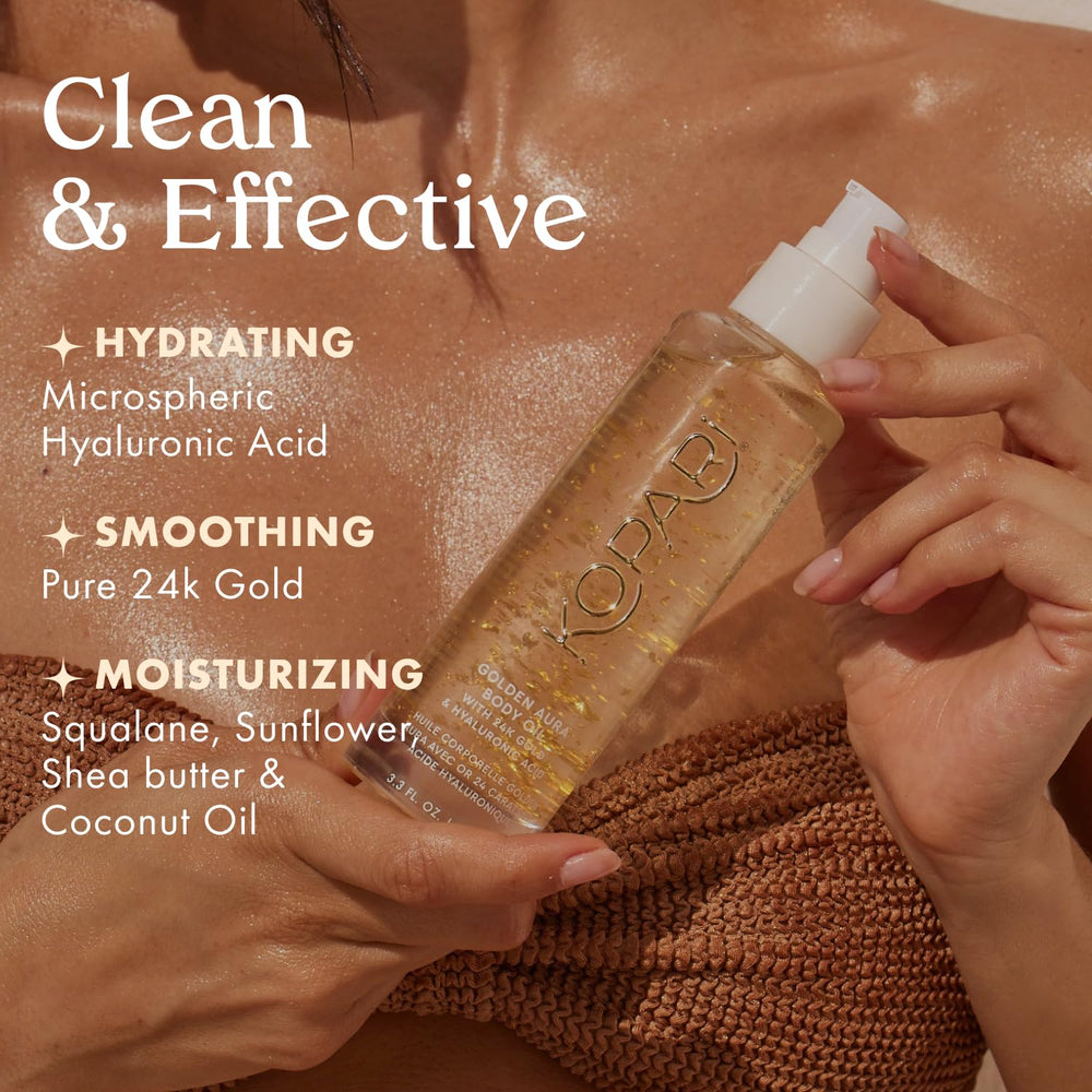 Kopari Golden Aura Aroma Vainilla Tostada: experiencia sensorial agradable.