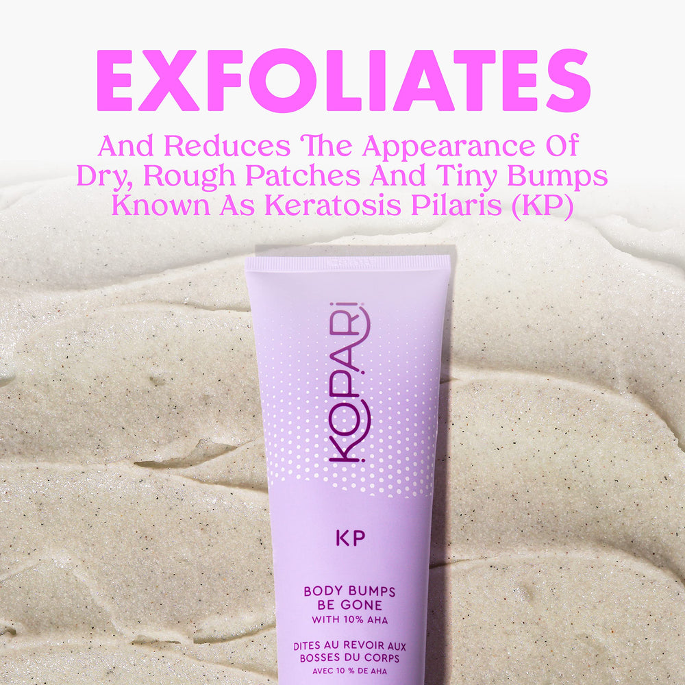 Kopari KP Exfoliante 10% AHA mostrando ingredientes y textura suave