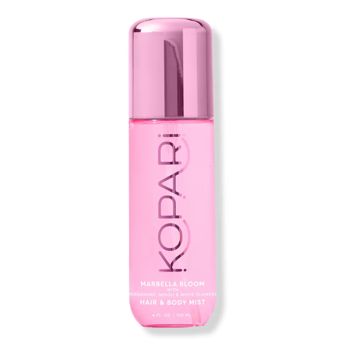 Kopari Marbella Bloom bottle close-up showcasing bright floral notes for everyday freshness