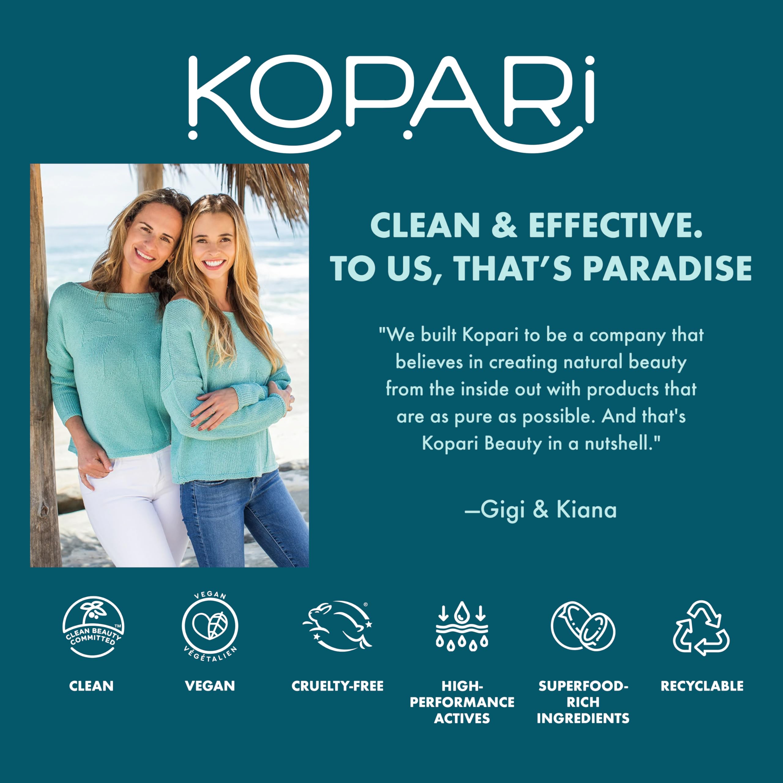 Kopari Pure Protect Stick tamaño compacto ideal para viajar.